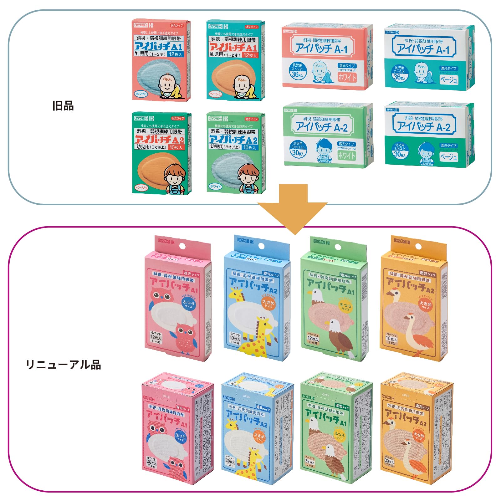 Amazon.co.jp: カワモト アイパッチ ホワイト 大きめ 30枚入 A-2
