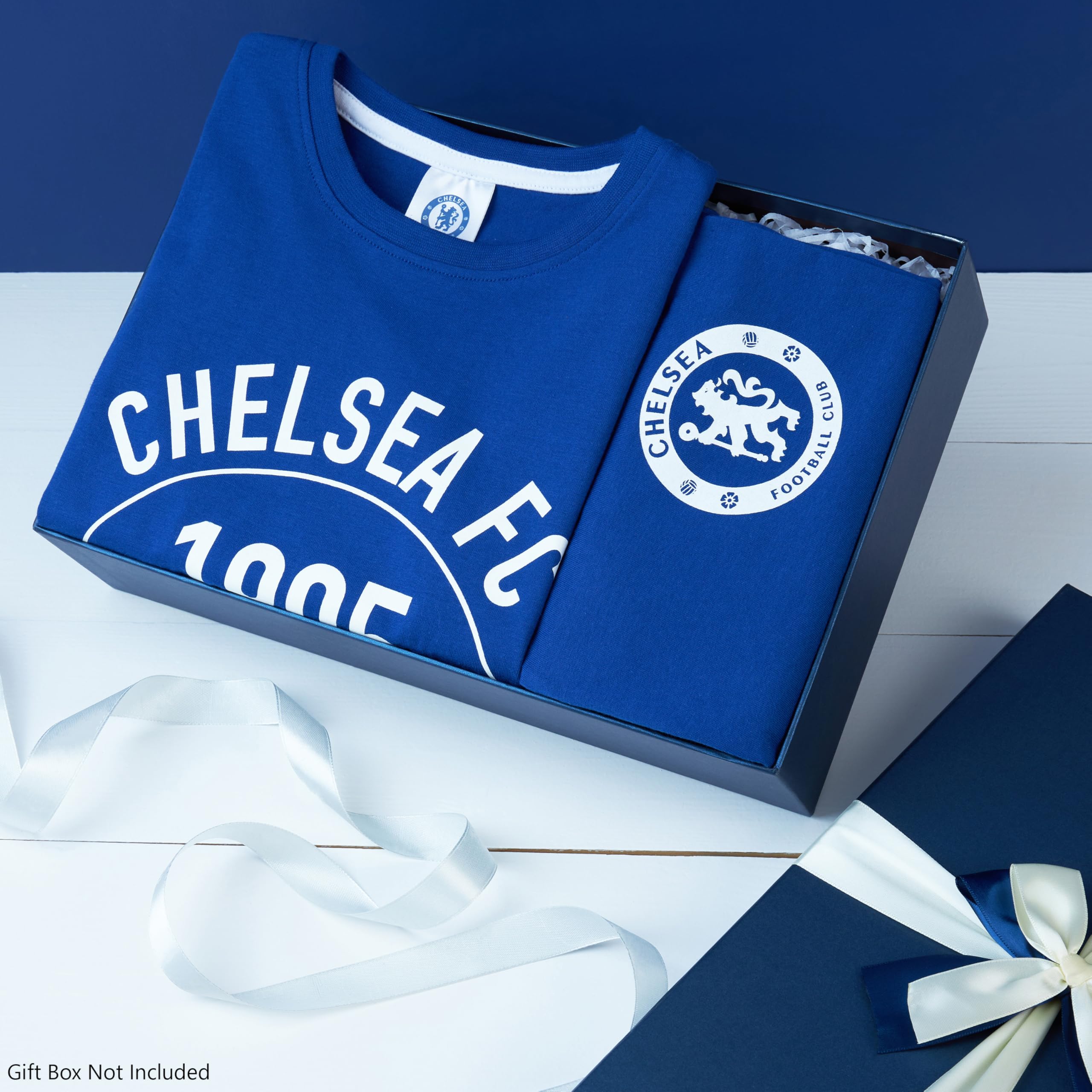 Chelsea F.C. Boys Pyjamas Set Short PJs Kids Teens Lounge Set Nightwear Soft Summer Sleepwear Football Gifts for Boys (Blue, 7-8 Years) - Image 4