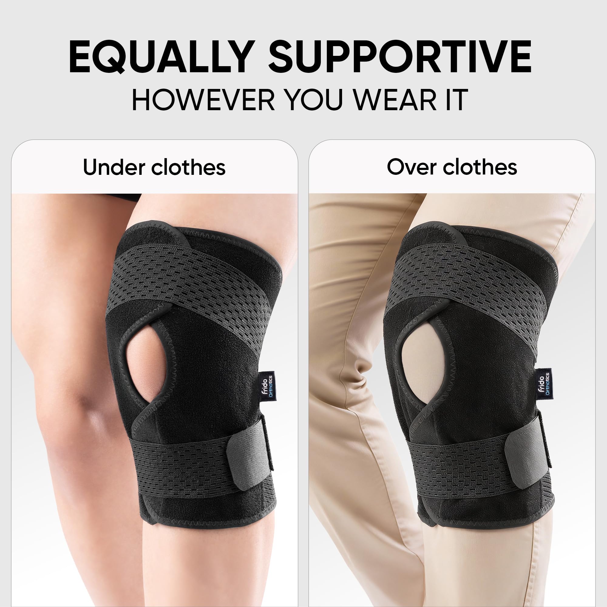Frido Knee Support Wrap - Pain Relief & Compression -2
