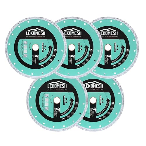 Miniatura 7 de Hoja de azulejos de 4.5 pulgadas, rueda de disco de corte de hoja de sierra de diamante con malla X, súper fina, rápida, de corte limpio, porcelana,