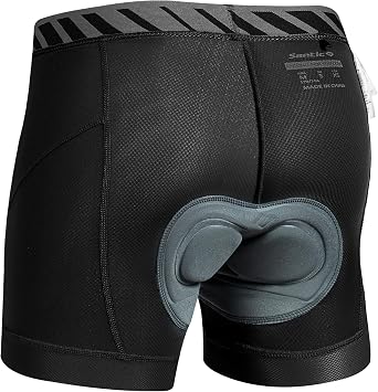 Santic Mens Bike Shorts Cycling Underwear 3D Padded Mountain Liner Shorts Bicycle Pants