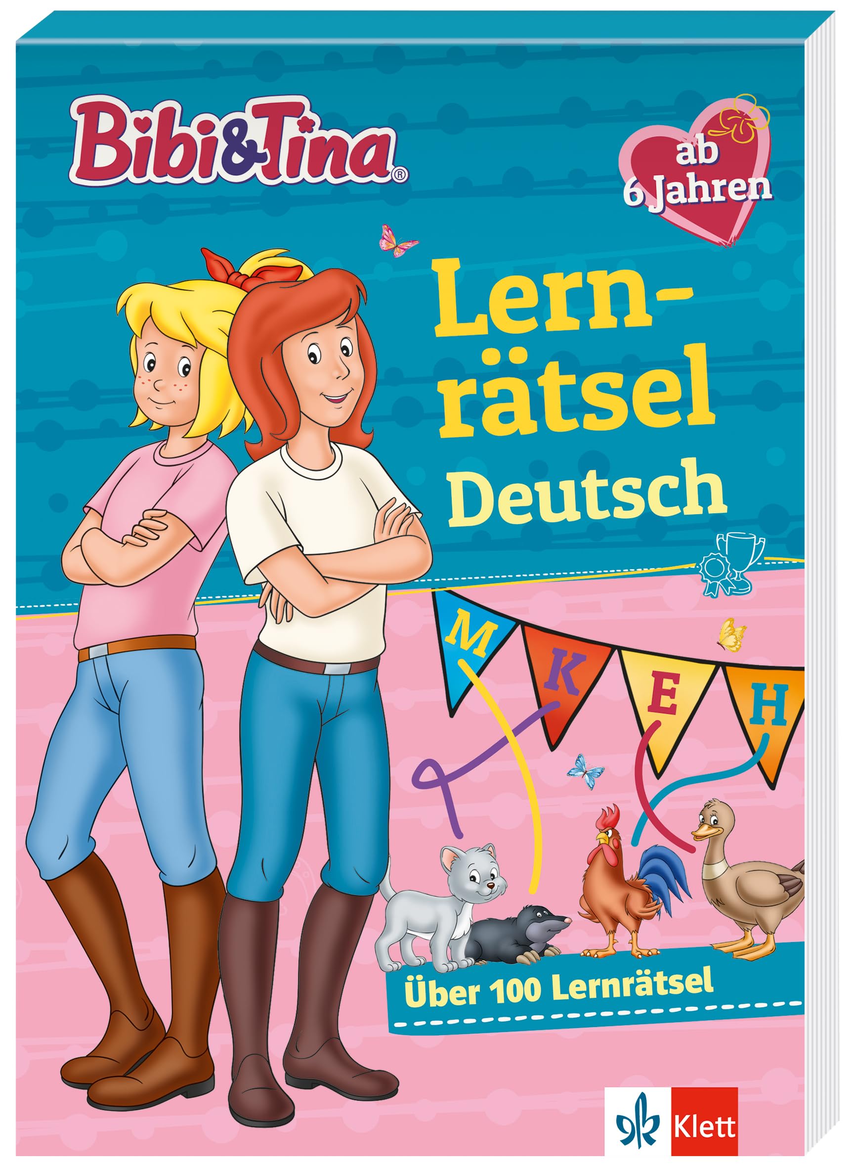 Bibi & Tina: Lernrätsel Deutsch ab 6 Jahren: Über 100 Lernrätsel