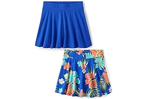 Comfortable and Versatile 2-Pack Girls' Pull-On Skorts