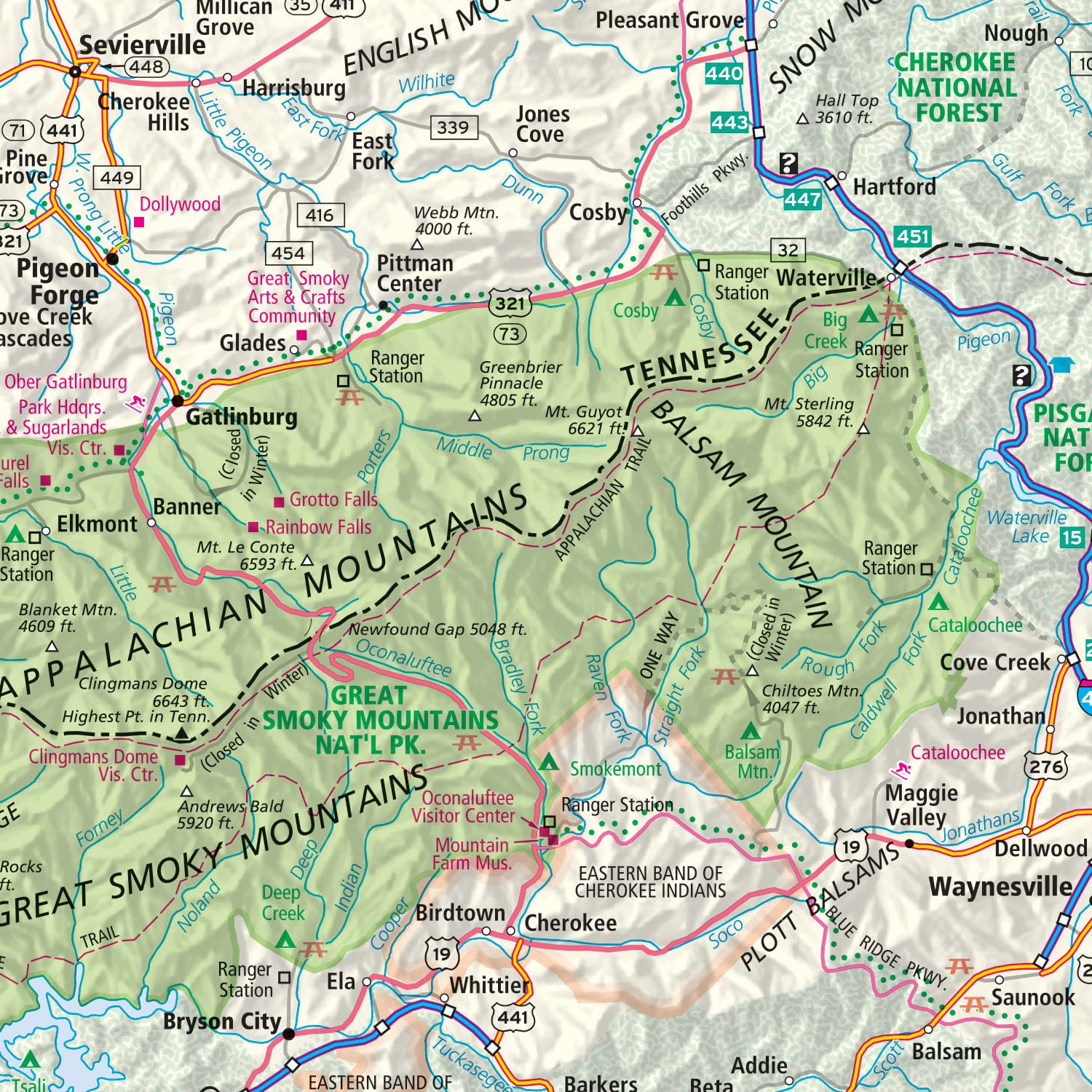 Rand McNally Easy to Fold: North Carolina Laminated Map - Image 6