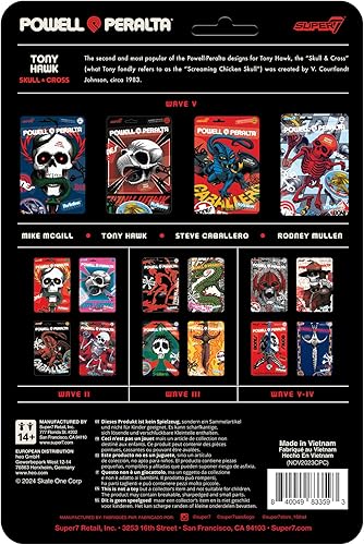 Miniatura 9 de Super7 Figuras de reacción Powell-Peralta Wave 04 - Figura de acción de Kevin Harris