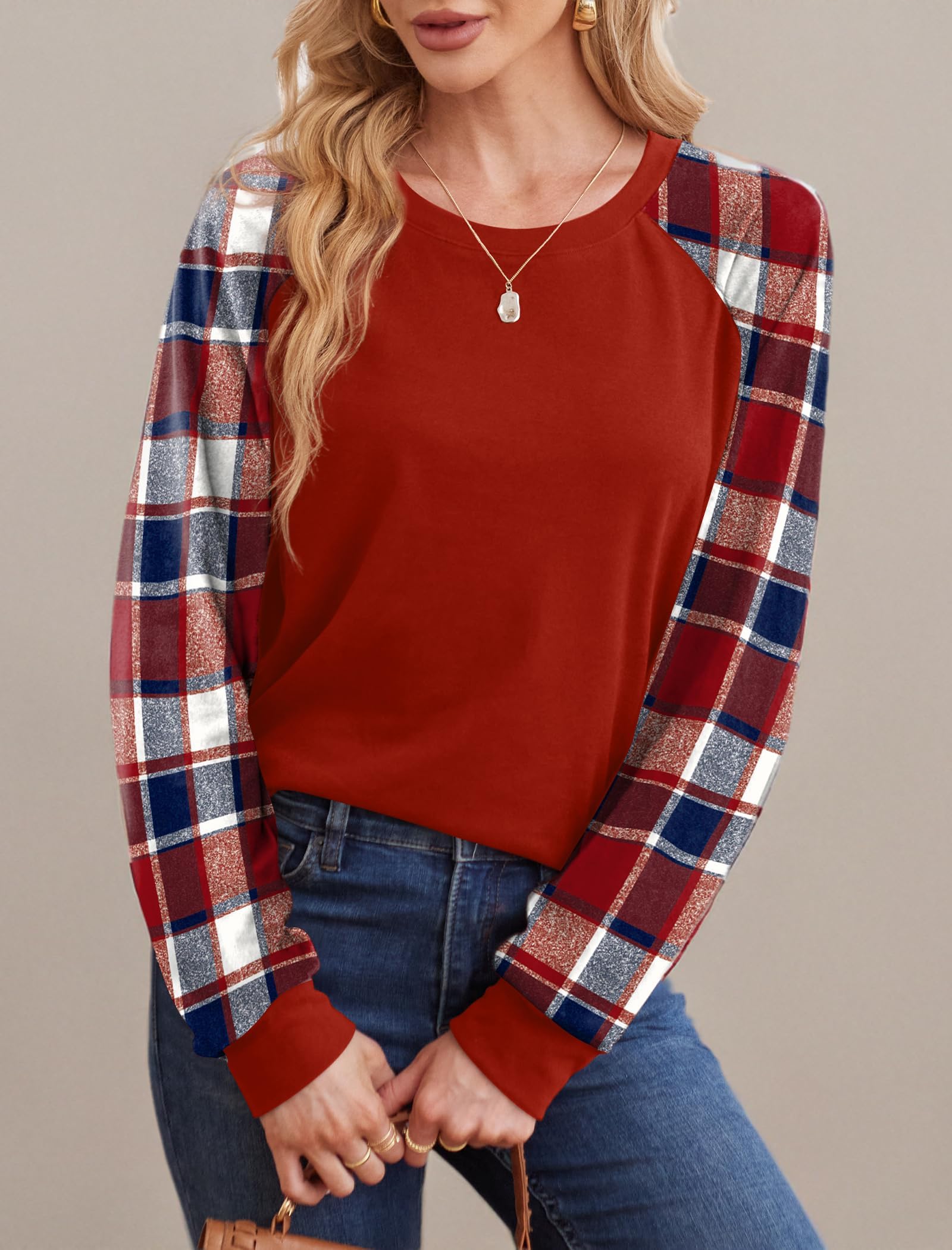 Saloogoe Bluzy dla kobiet Crewneck Cable Knit Sleeve Swetry Lekka Moda 2025