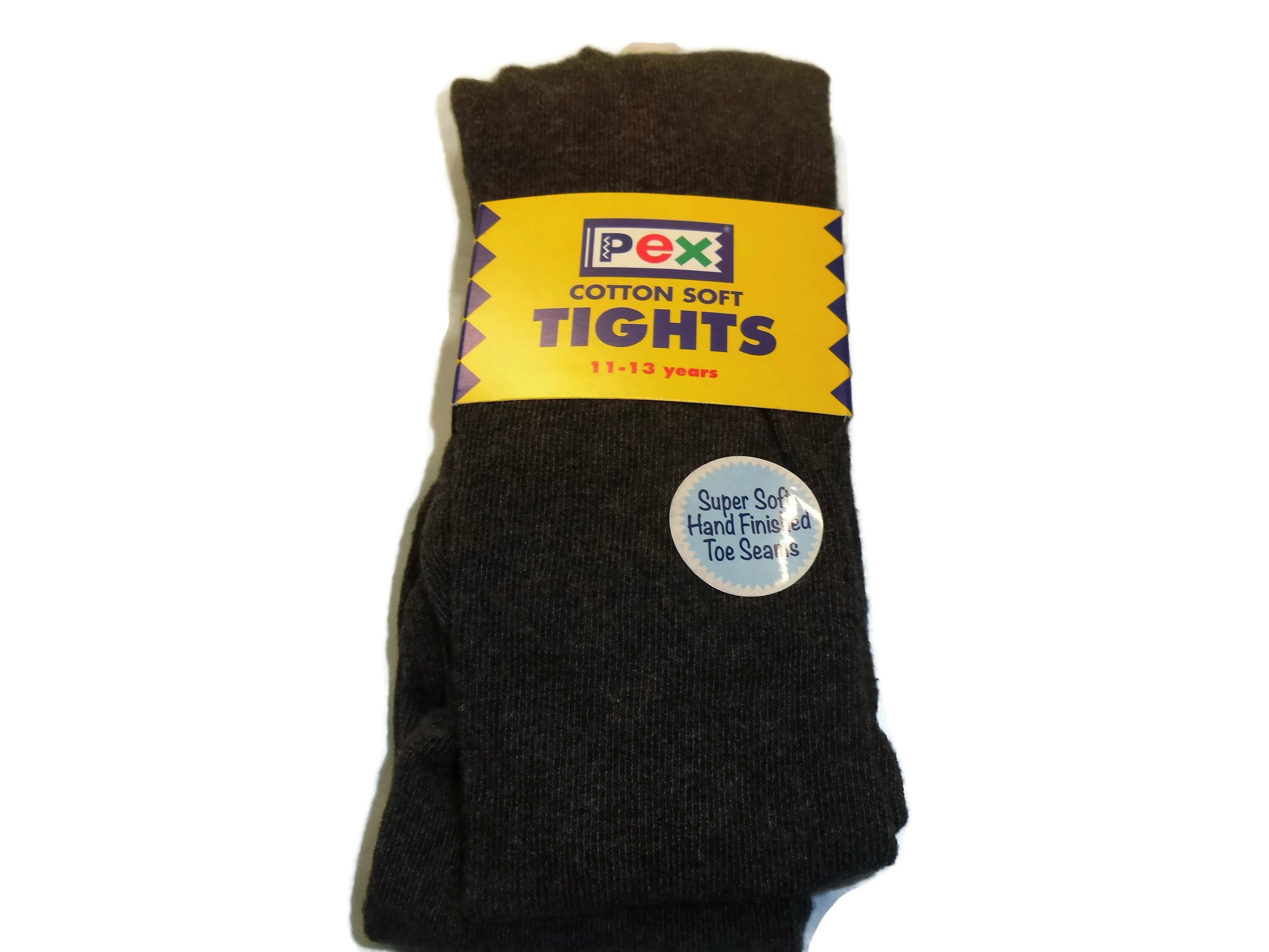 Pex Cotton Soft Tights Colour Charcoal Grey (7-9 years)