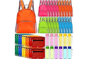 60-Piece School Supply Kit with Backpack and Water Bottle