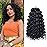 GoGo Curl Crochet Hair for Women Water Wave Curly Crochet Hair Wavy Human Hair Deep Wave Beach Curl Crochet Synthetic Hair Extensions (12 inch(Pack of 6), 1B Natural Black)