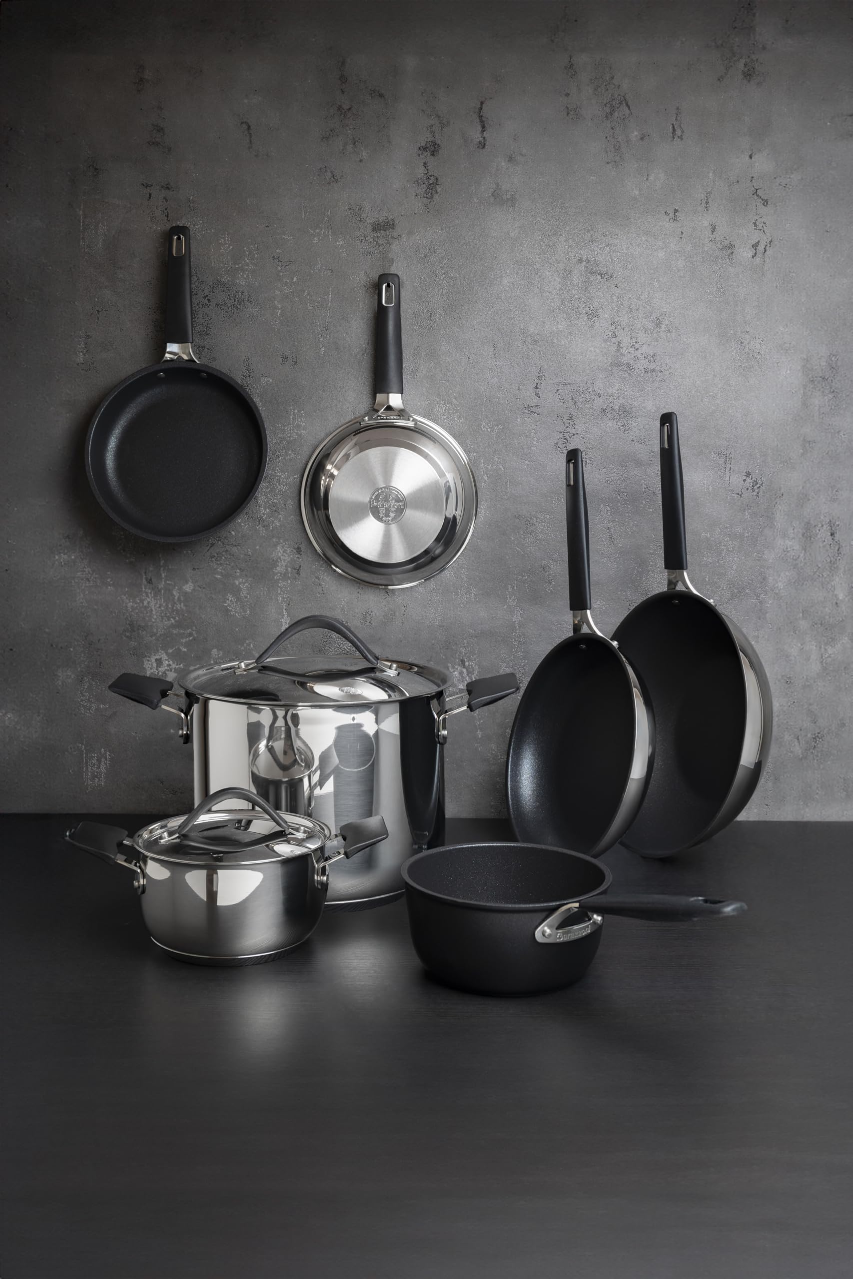 Barazzoni 33 Carati Padella ø24cm in Acciaio Inox 18/10 rivestito, ø24cm, Made in Italy