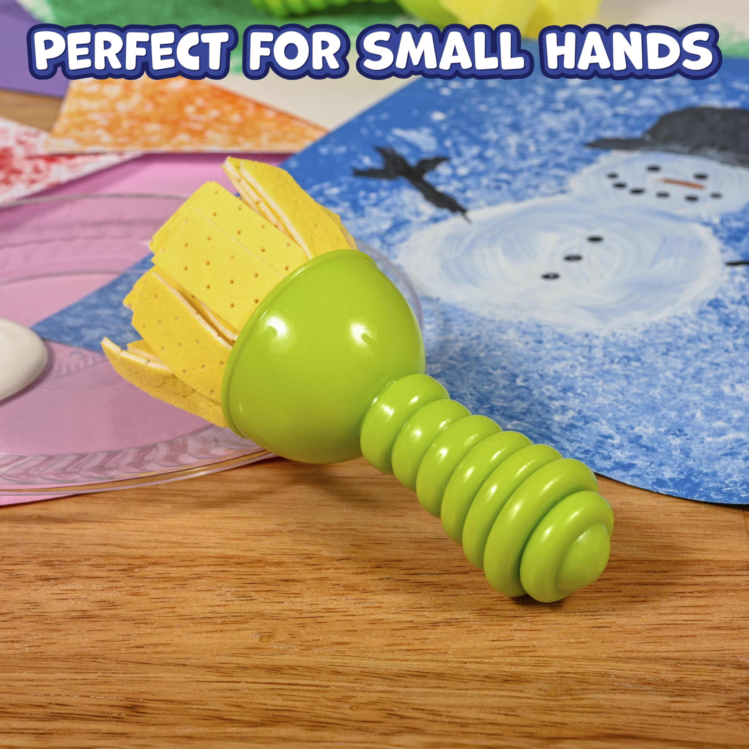 Toddler Paint Brushes - Textured Art Tools Set -6