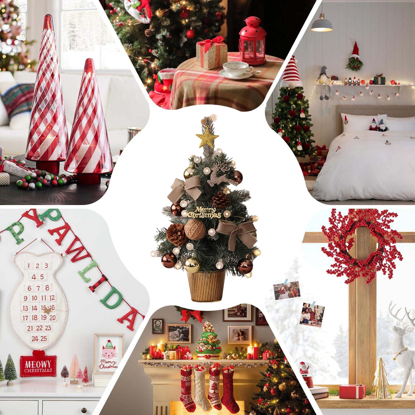 Mini árbol de Navidad – Festivo portátil, Pino Festivo Artificial