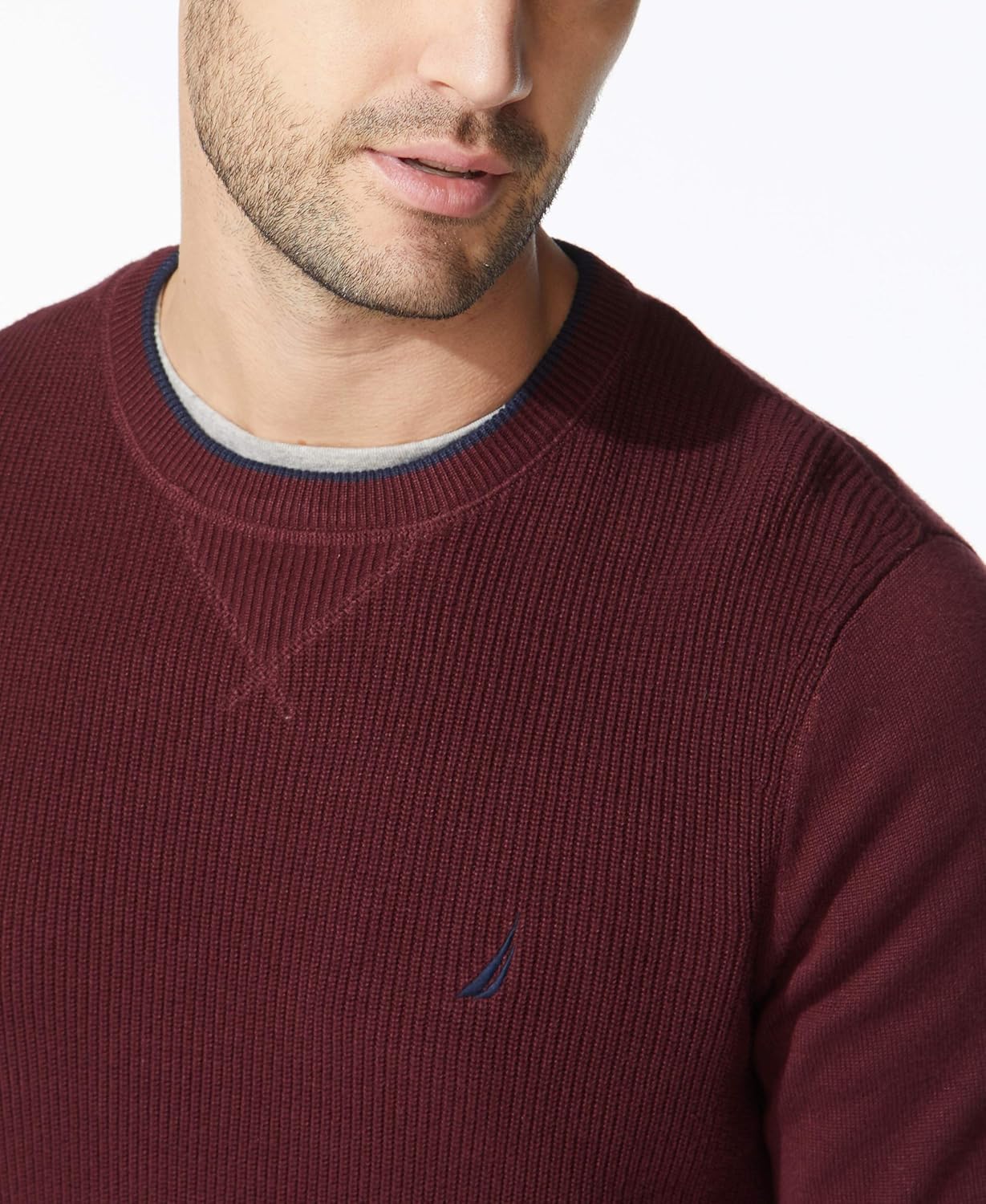 Nautica Men's Ribbed Sweater - Image 4