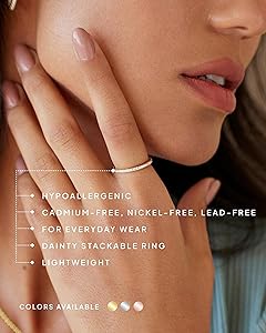 Amazon.com: PAVOI Rhodium Plated 925 Sterling Silver Rings for Amazon.com: PAVOI Rhodium Plated 925 Sterling Silver Rings for