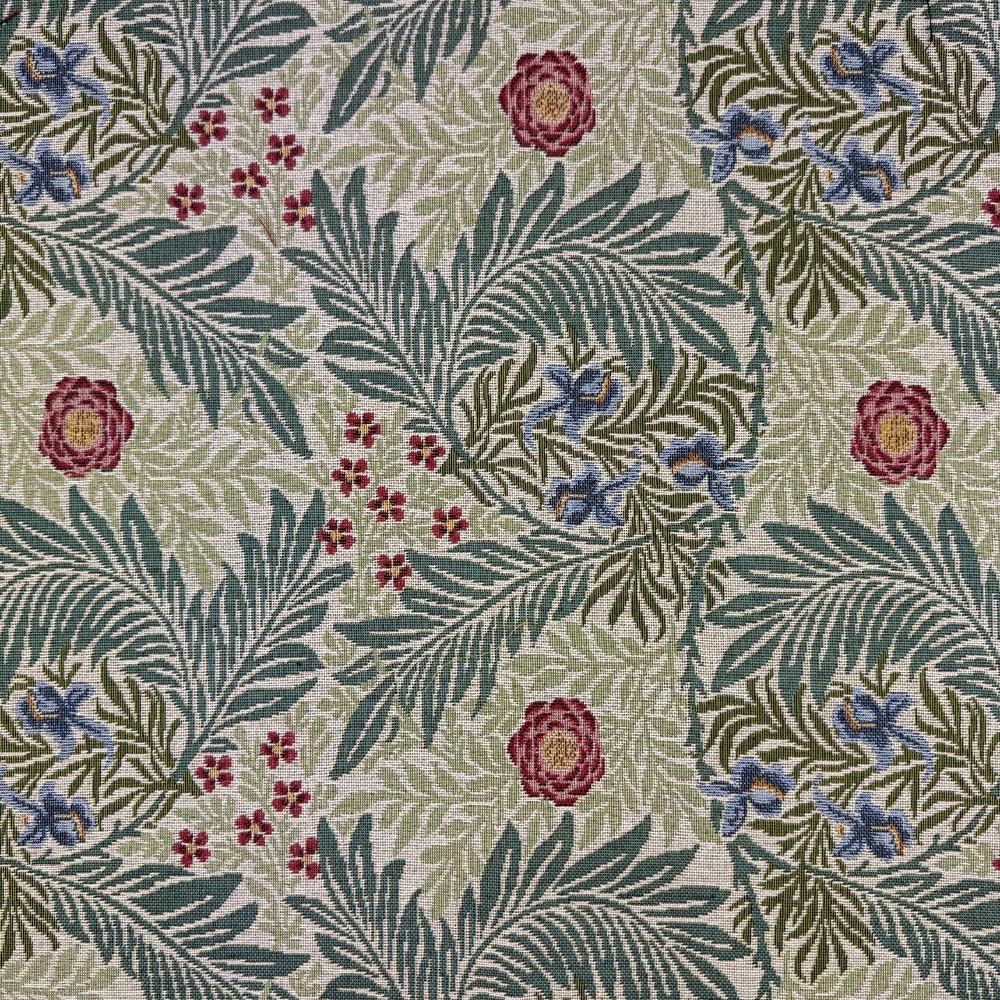 Glamour Secrets Green William Morris Tapestry Fabric - Larkspur Sage - Upholstery Fabric Material Metre