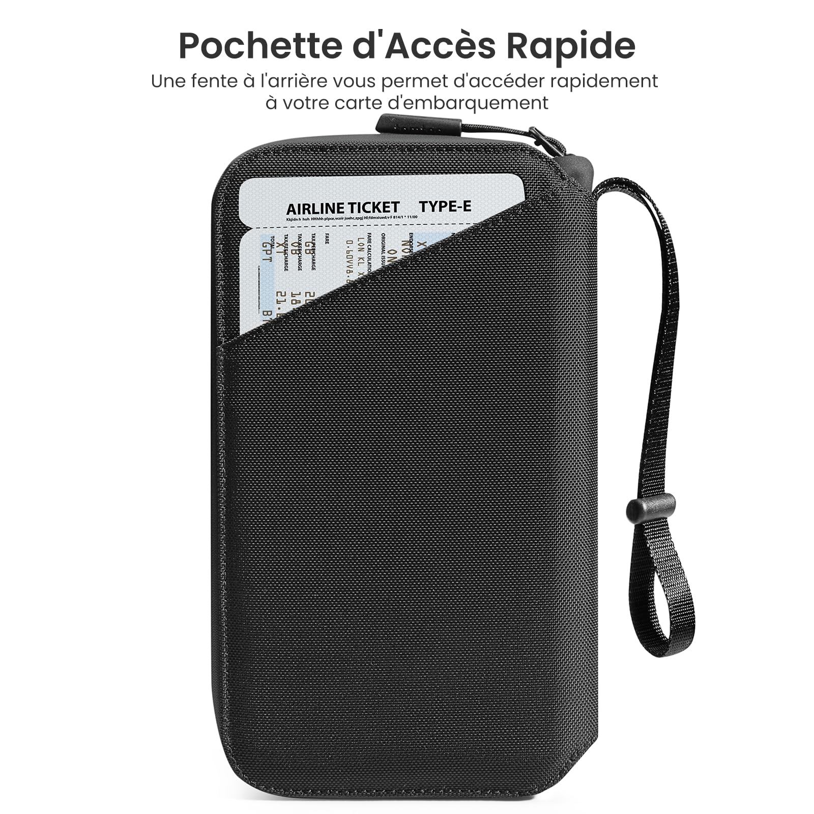 tomtoc Étui pour Passeport de Famille pour 4 passeports et 4 Cartes, Étui de Protection Organisateur avec Porte-Carte SIM et Eject Pin, Protection RFID, Compartiment pour Carte de Vaccination