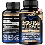 Magnesium Citrate Capsules 1000mg | High Absorption Supplement - Sleep, Muscle & Heart Support - Vegan | Non-GMO - Made in USA - As Powder | Pills | Tablets - 240 Capsules, 4 Month Supply