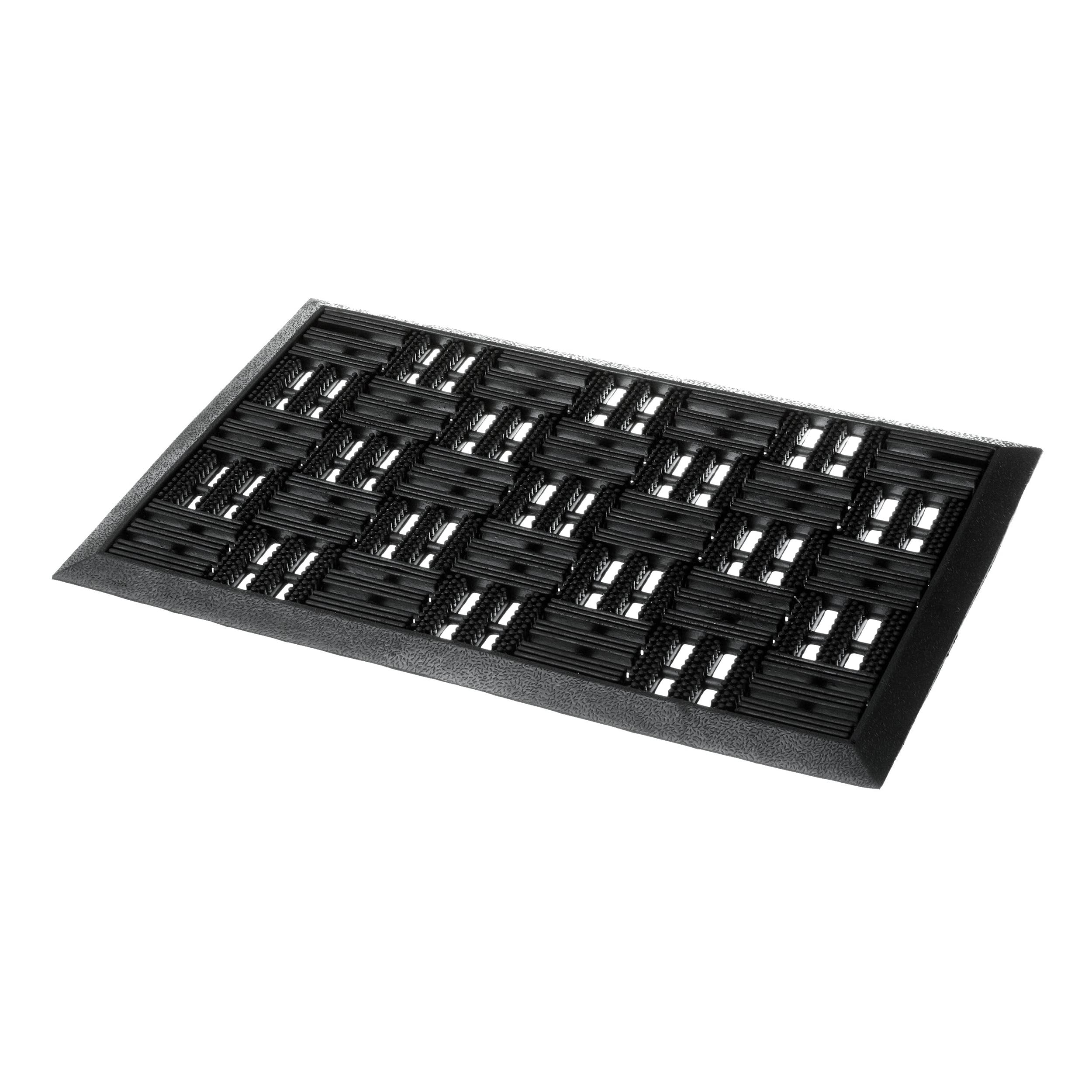 Astra Tappeto in gomma per porte esterne 45x75 cm set di 2 - Dynamic Tappeto in gomma per porte esterne antiscivolo - zerbino per esterni - altezza: 14mm