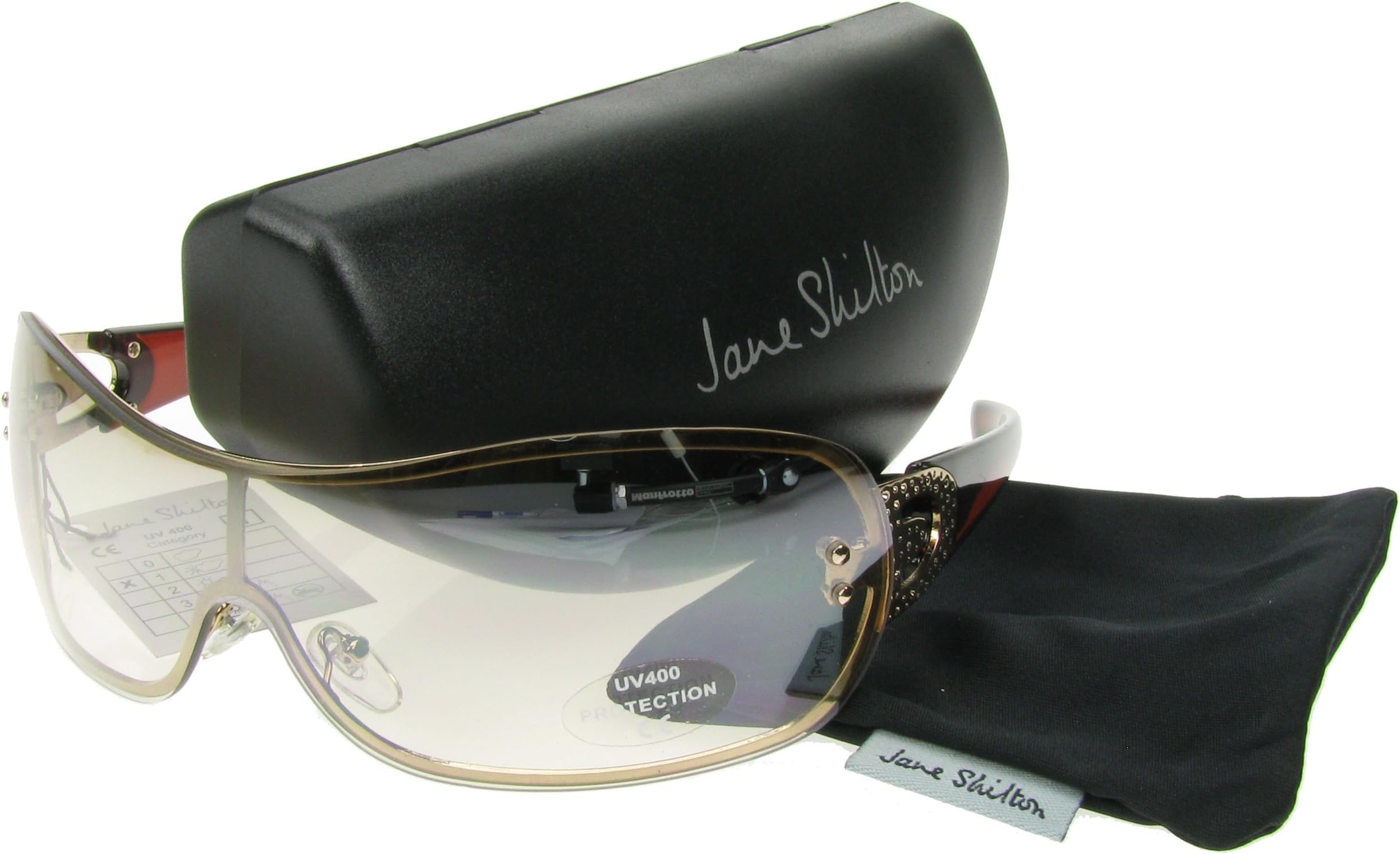 Genuine Jane Shilton Gold Brown Womens Sunglasses - New