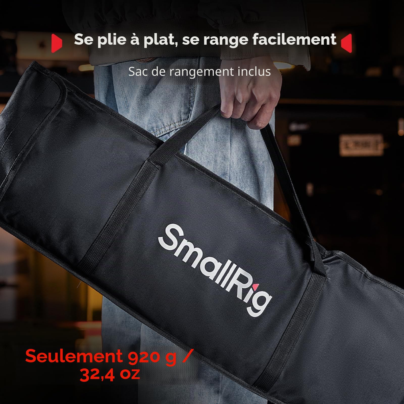 SMALLRIG 12'' x 47'' FS-30120 Softbox Bowens à Dégagement Rapide avec Diffuseur/Grille Nid d'abeille/Sac, Compatible avec SmallRig RC 220 Pro, pour COB à Monture Bowens, pour Godox pour Neewer -5370