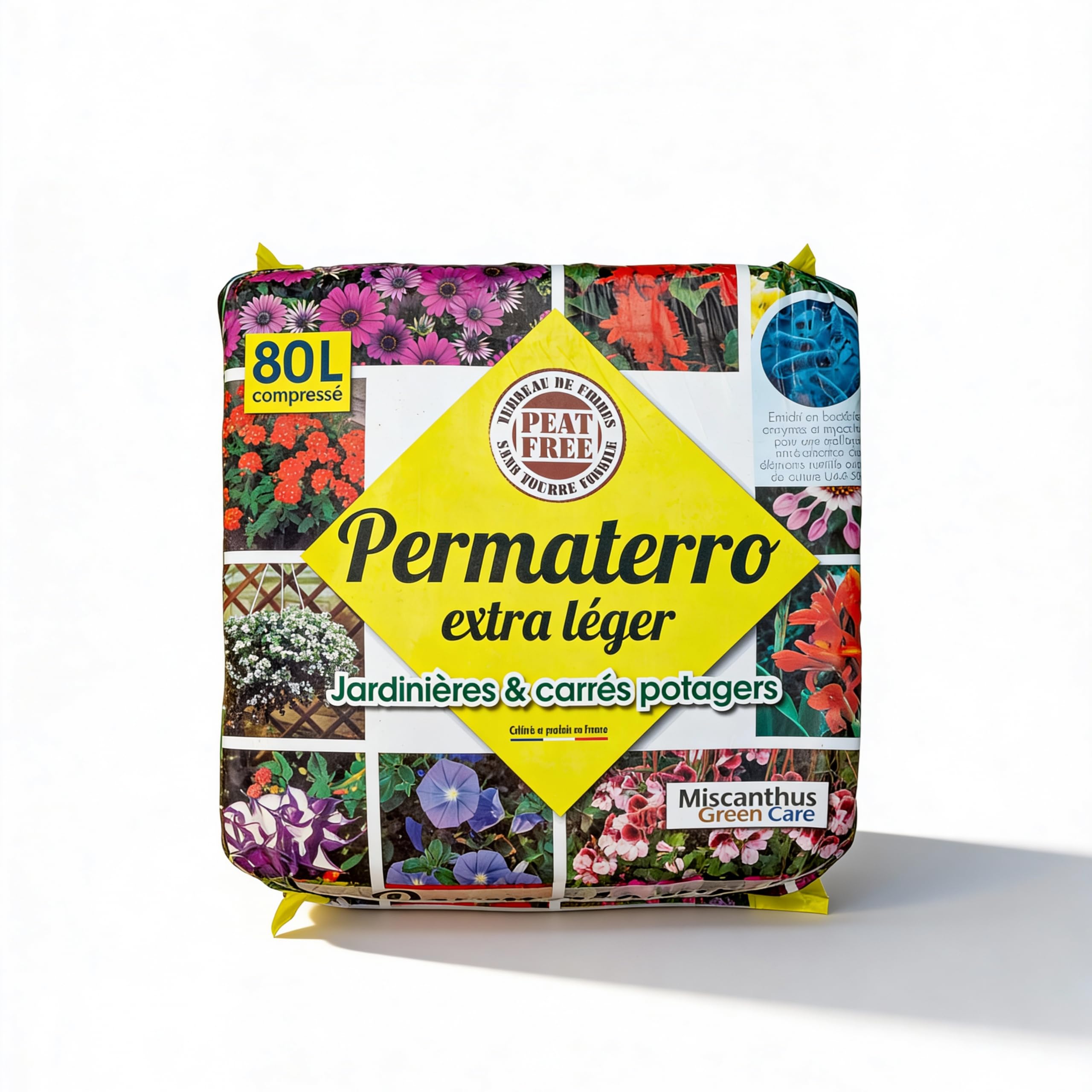 PERMATERRO® – Extra LÉGER – Terreau Universel pour Jardinières et Carrés Potagers – 80L