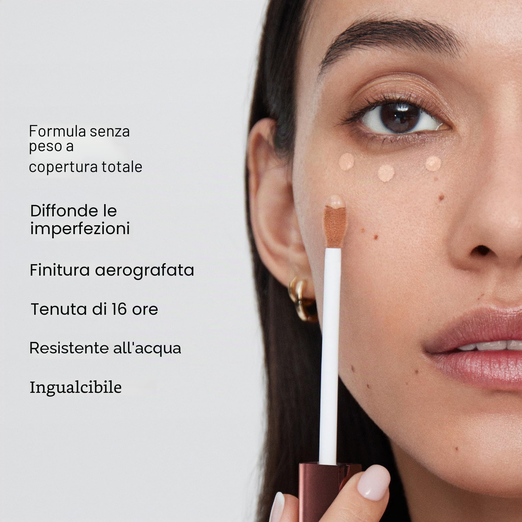 Hourglass Vanish Airbrush Correttore - Copertura completa, leggero, impermeabile - Avena - Chiaro (sottotono caldo) - Liquido - Finitura radiosa - Unisex - Tutti i tipi di pelle - Tutte le età