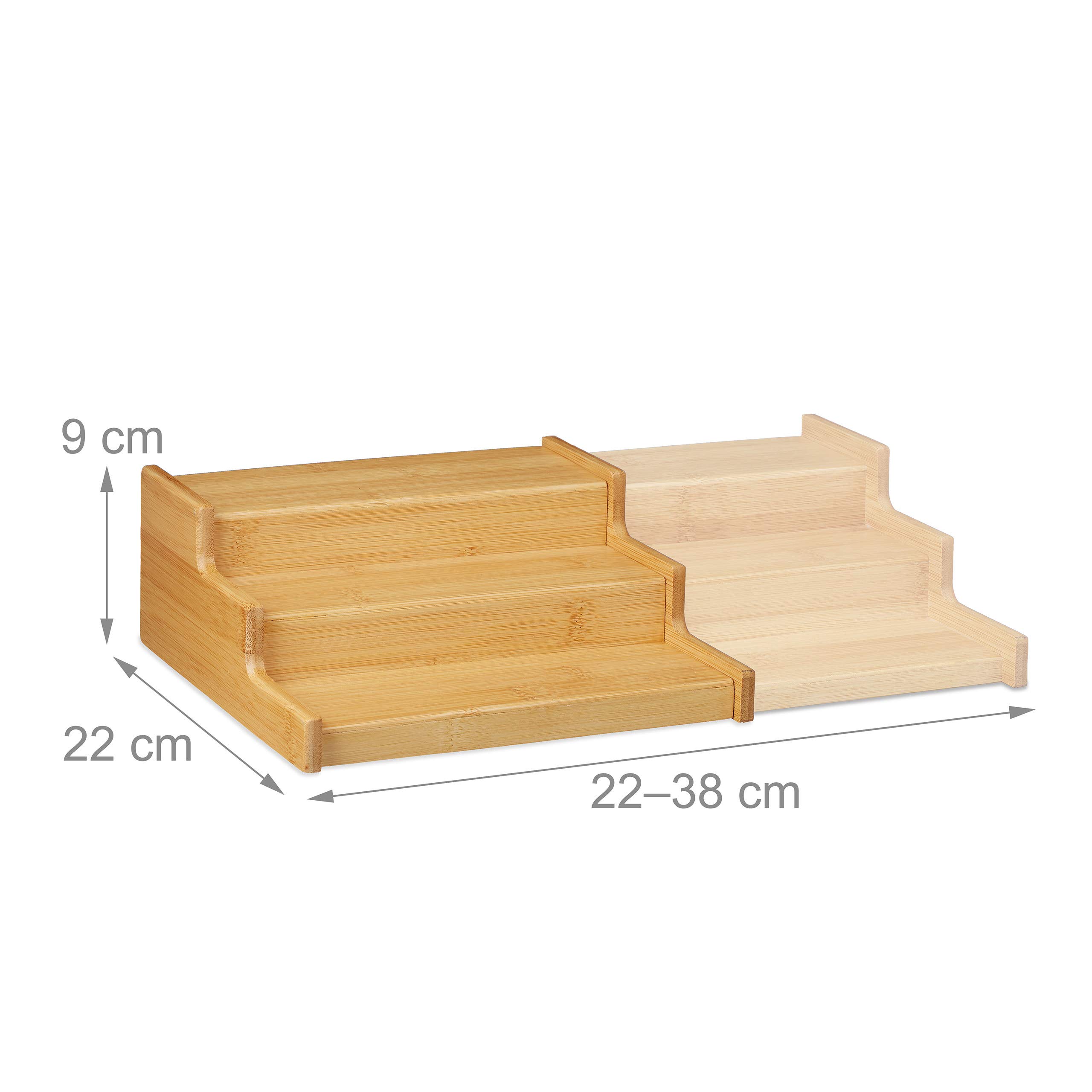 Portafazzoletti In Bambù Relaxdays - Dispenser Per Salviette, Design Naturale, 27.5x15.5x8.5 Cm - Foto 13