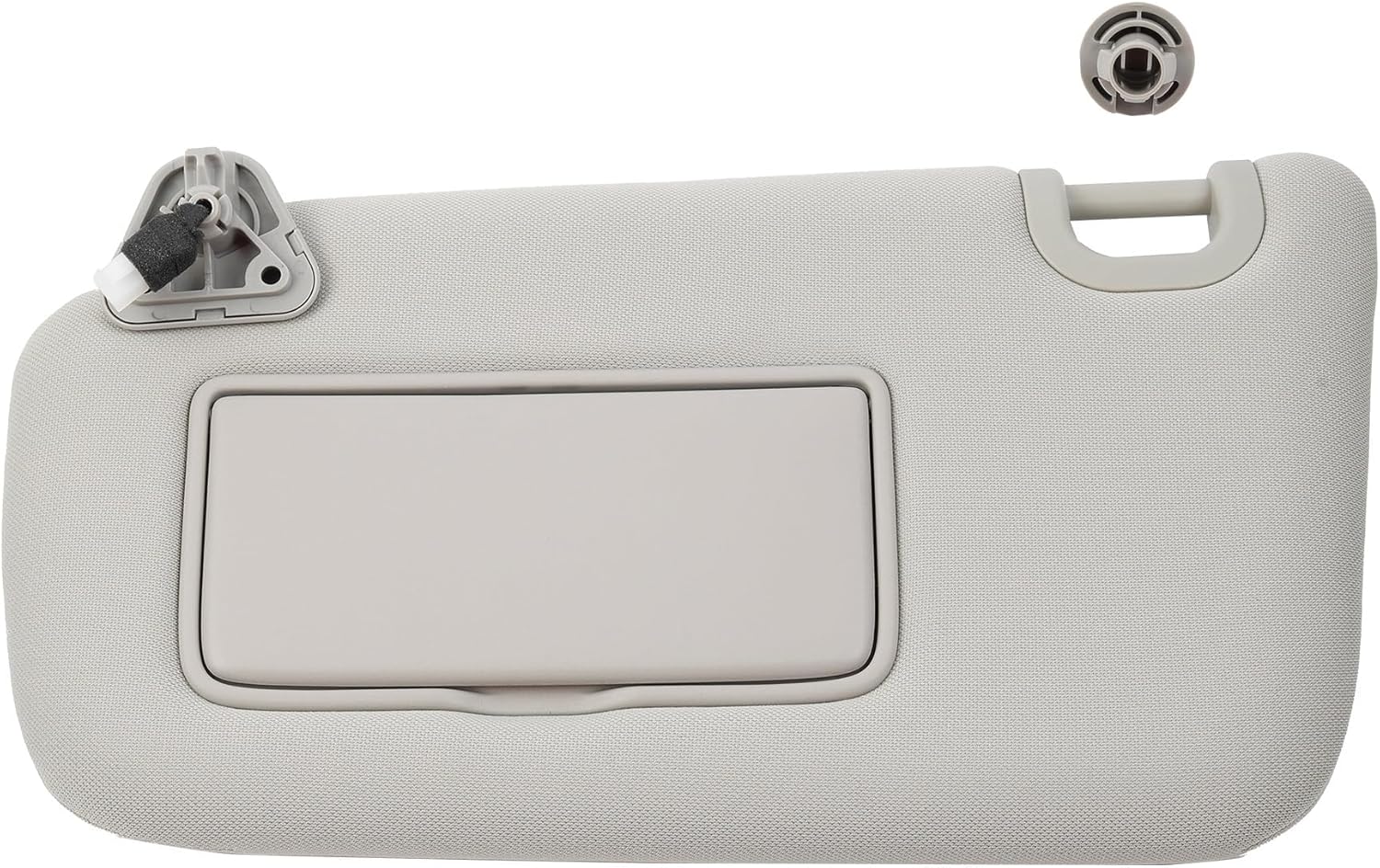 Dasbecan Left Driver Side Sun Visor Compatible with Nissan Sentra 2013 2014 2015 2016 2017 2018 2019 Gray Sunvisor with Mirror Replaces# 96401-3SG8A