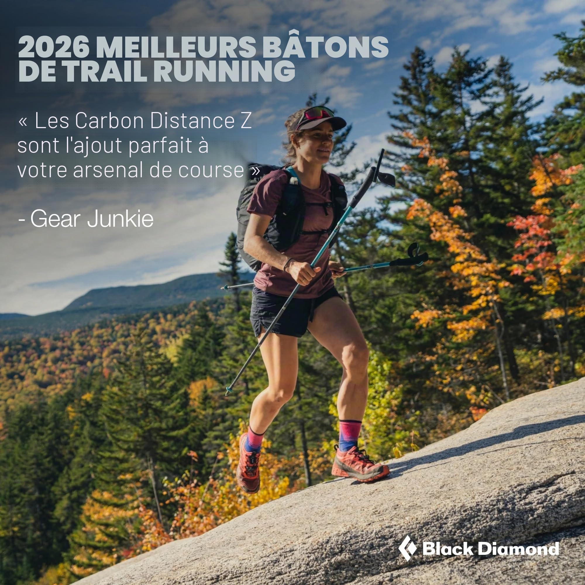 Black Diamond Distance Carbon Z - Bâtons Trail