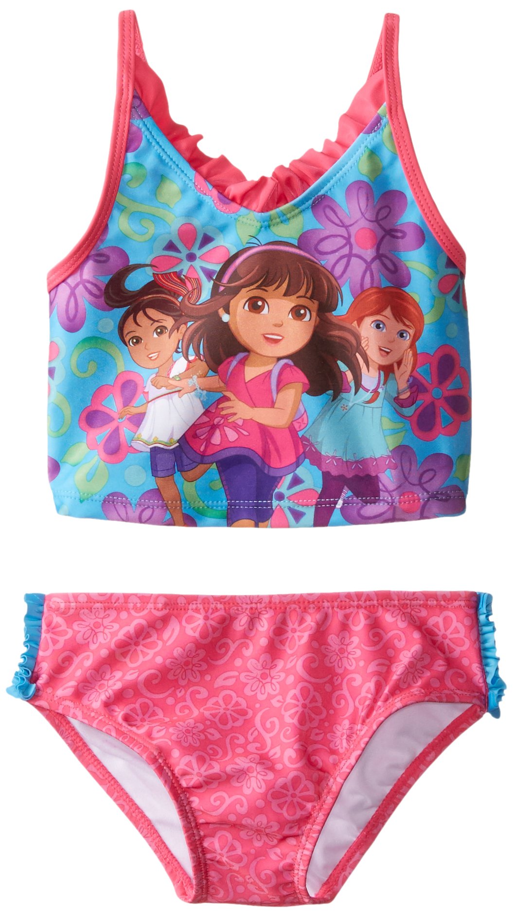 Nickelodeon Little Girls' Toddler Dora and Friends Tankini