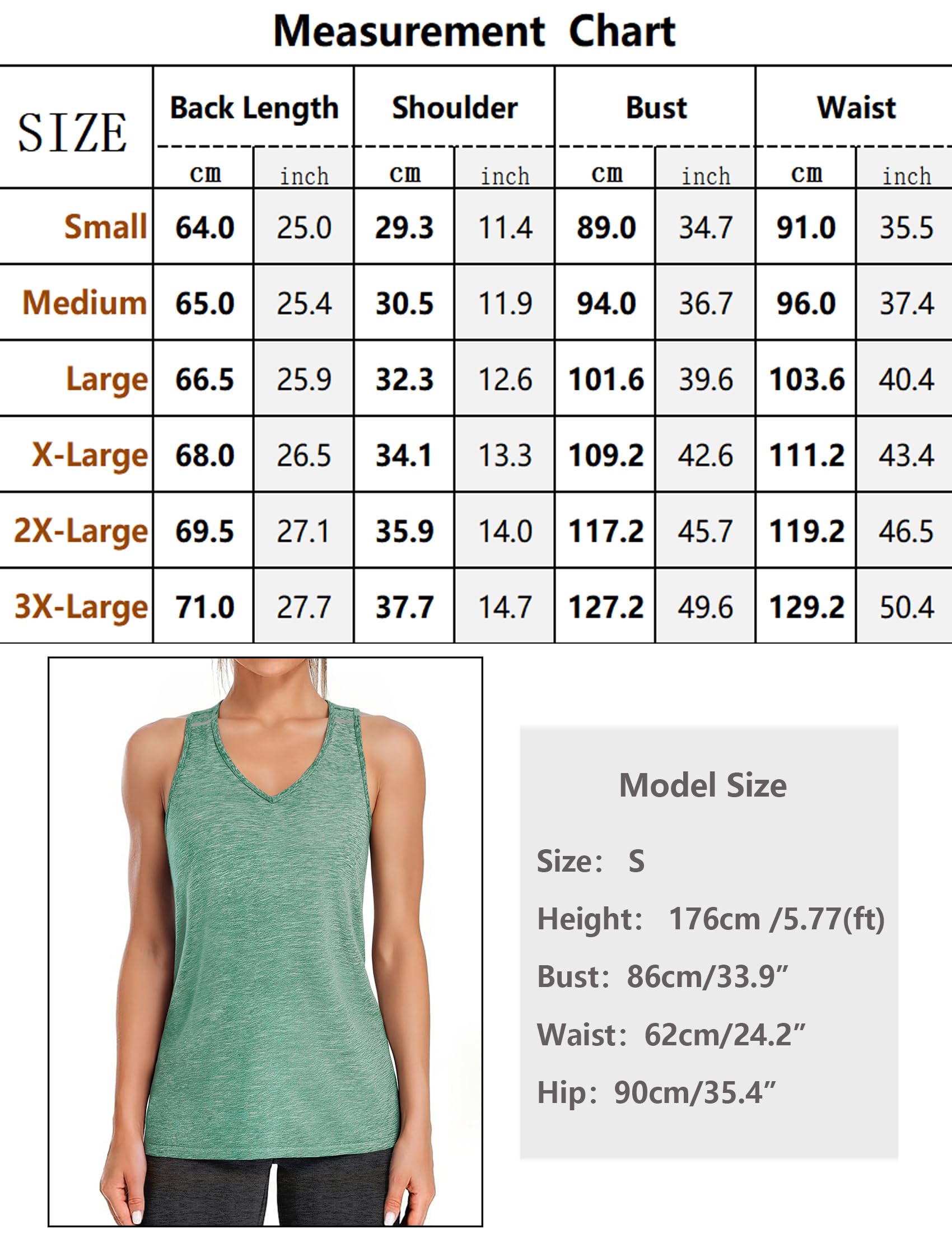Gyabnw Camiseta Deportiva Mujer Sin Mangas Cuello En V Transpirable Top Fitness con Detalle Reflectante Espalda
