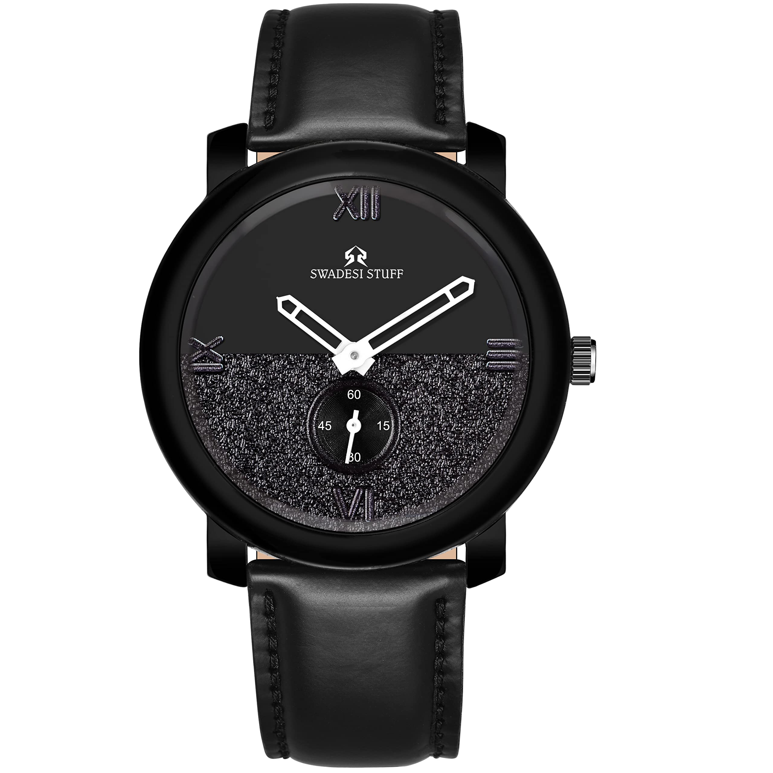 See full amazon price history chart for SWADESI STUFF Working Chronograph Black Dial Luxury Leather Strap Analog Wrist Watch for Men (Grey) SWADESI STUFF Working Chronograph Black Dial Luxury Leather Strap Analog Wrist Watch for Men (Grey) (B0C4TFRLHB) Amazon Price History, Amazon Price Tracker
