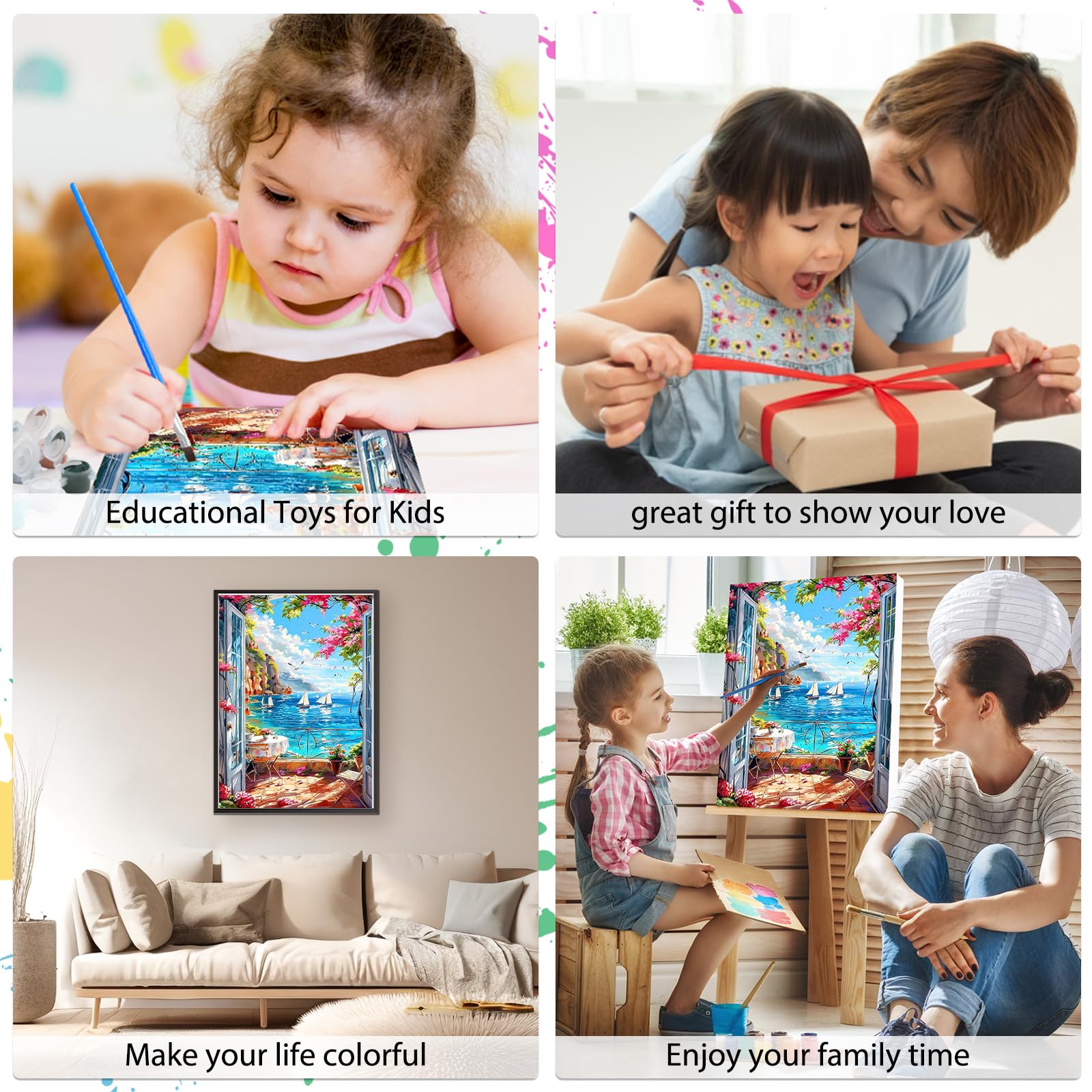 MEIYUDA Peinture par Numero Adulte avec Cadre, Paysage Pierre d'amour DIY Peinture à l'huile par Numéros sur Toile Artisanat avec Pinceaux Peintures Acryliques, Decoration Maison Cadeau 30x40cm MEIYUDA Peinture par Numero Adulte avec Cadre, Paysage Pierre d'amour DIY Peinture à l'huile par Numéros sur Toile Artisanat avec Pinceaux Peintures Acryliques, Decoration Maison Cadeau 30x40cm