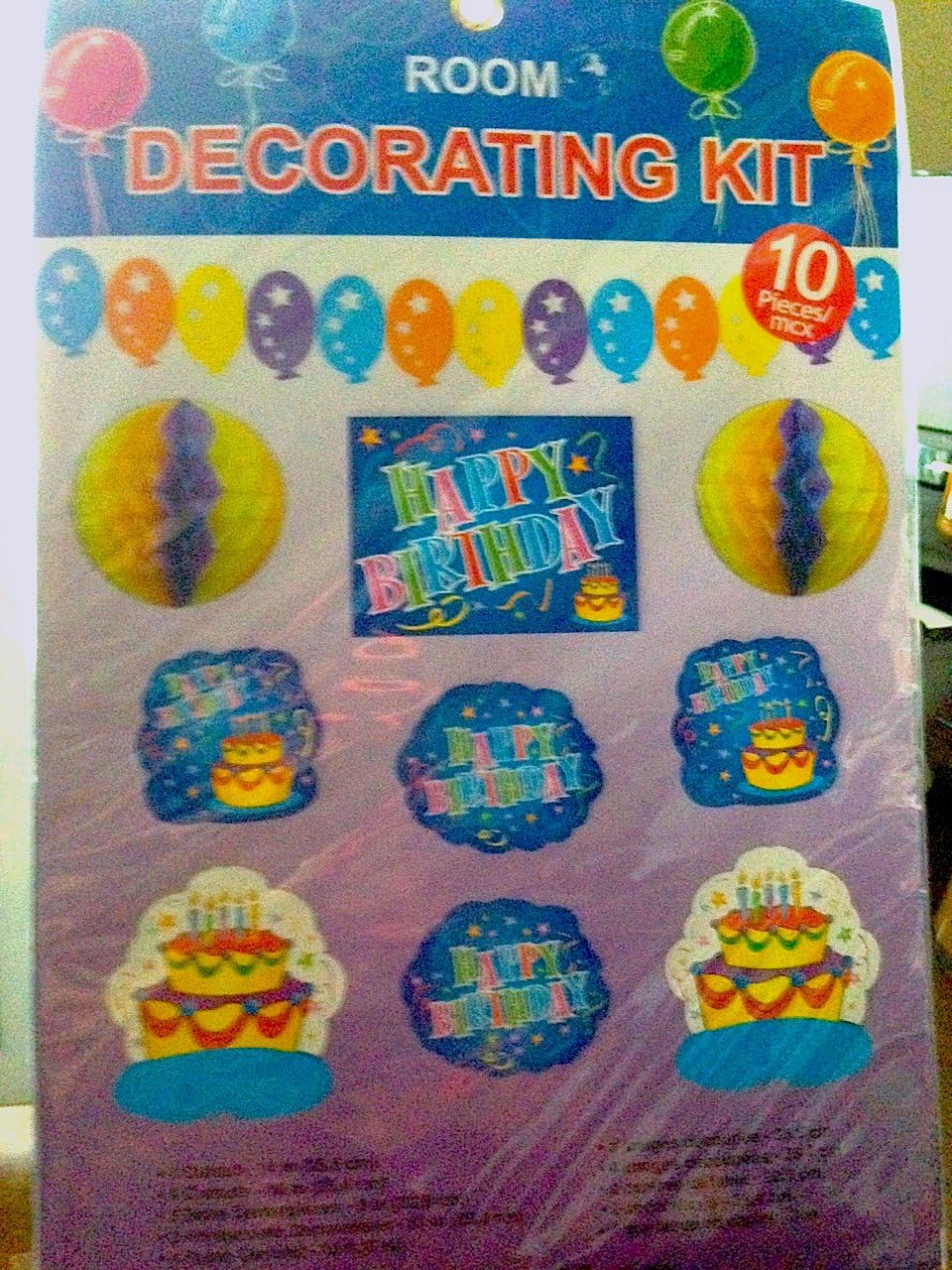 Amscan 249751 Birthday Decorating Kit, 11 pieces