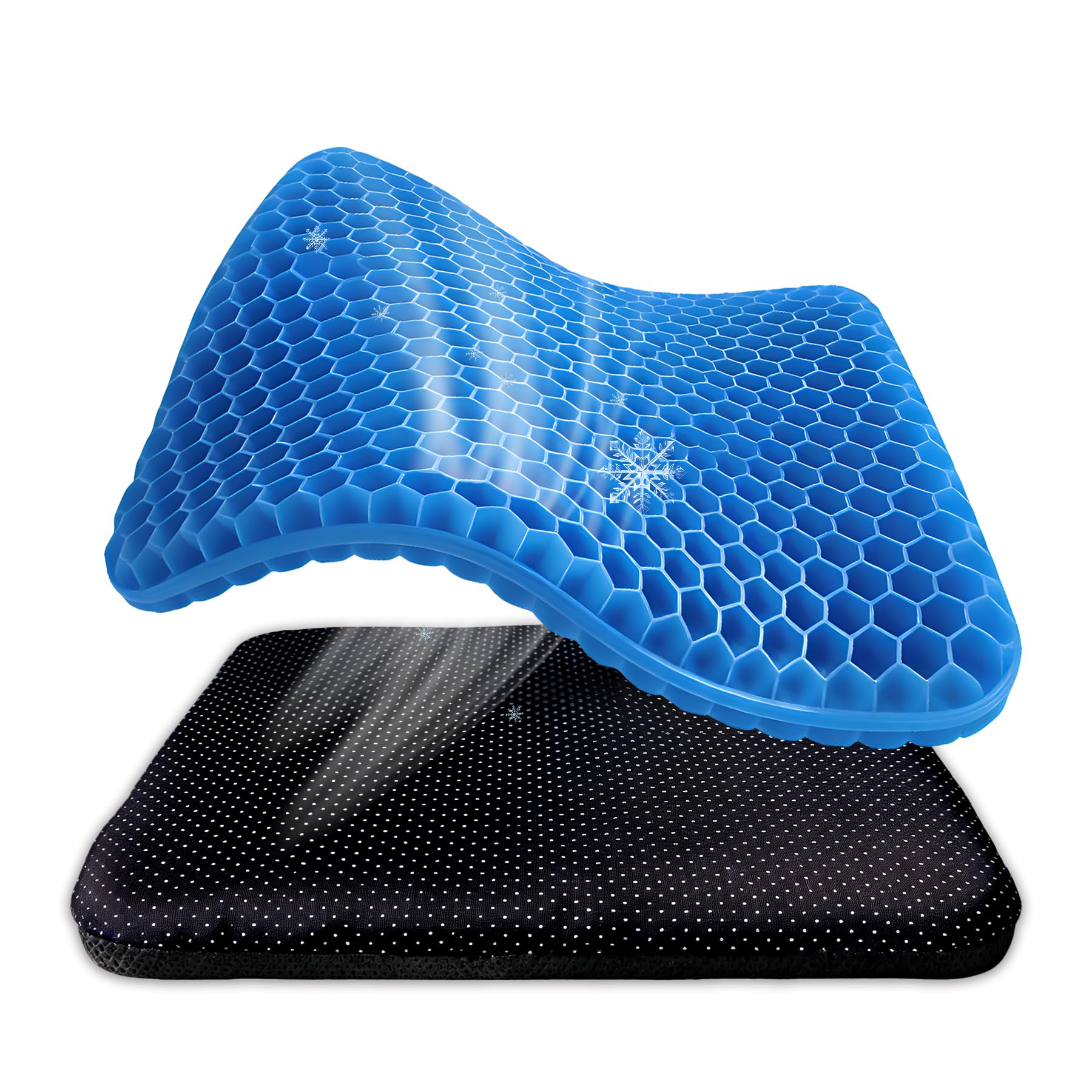Coussin de siège en gel contre le mal de dos en bureau et voiture