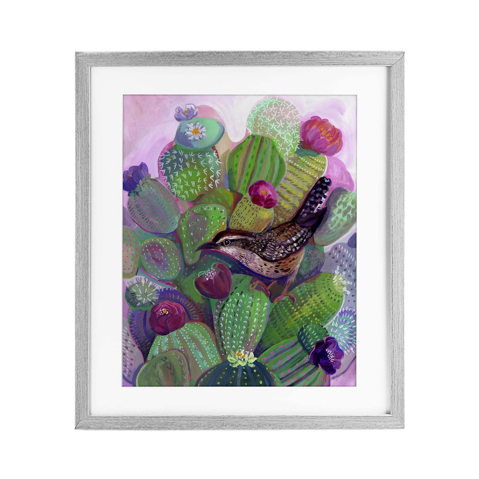 'Desert Day Dream Bird'| Framed Print Under Glass