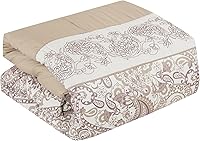 Vista 4 de ESCA Juego de edredón de cachemira beige tamaño King