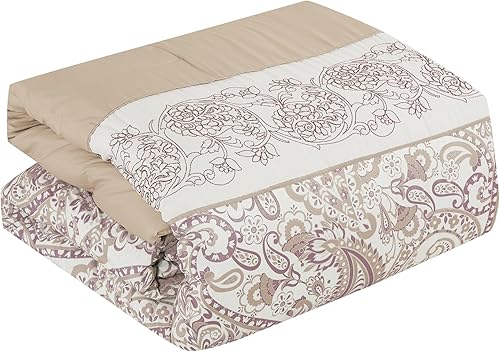 Miniatura 4 de ESCA Juego de edredón de cachemira beige tamaño Queen