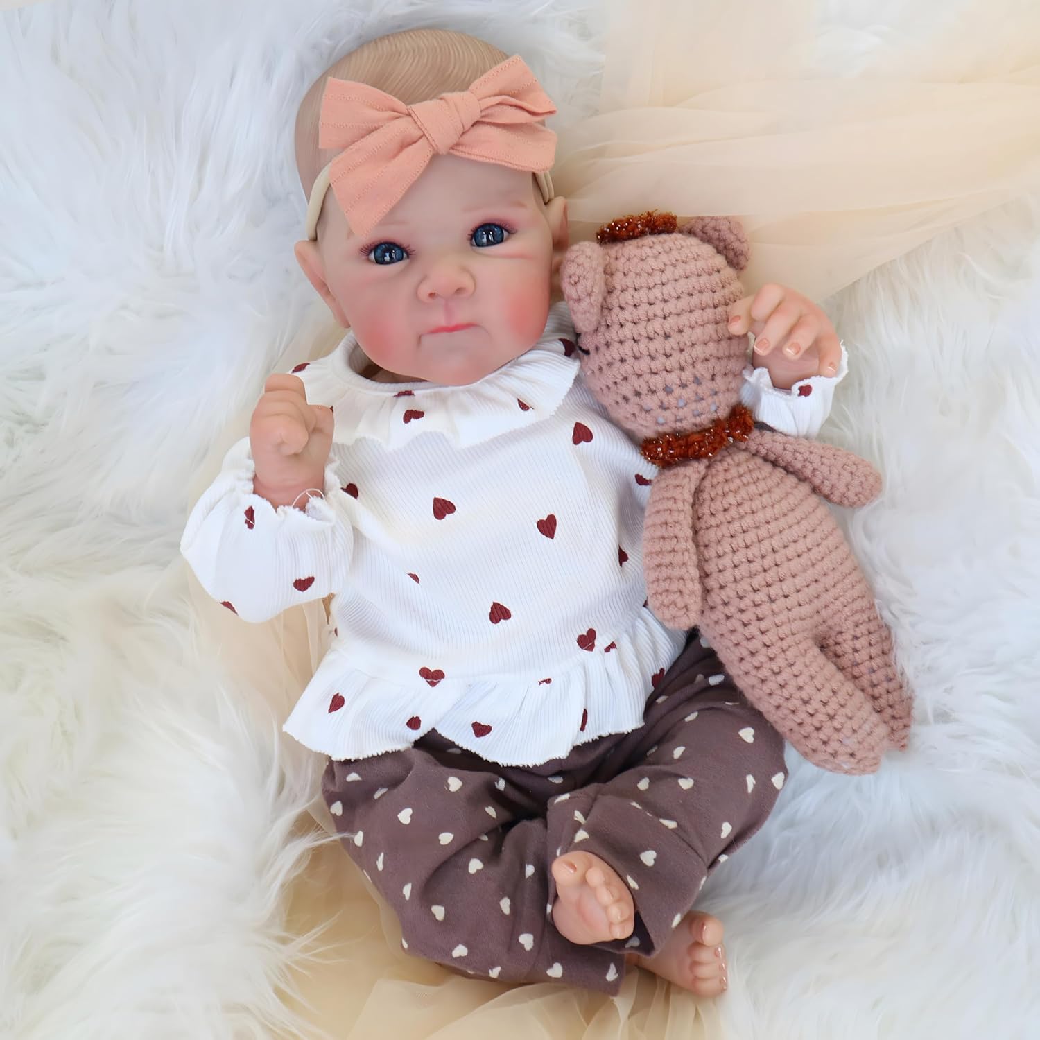 FOCKOF Reborn Baby Dolls 18 Inch Realistic Baby Doll Soft Reborn that Look Real with Gift Box for Kids Age 3+(Bettie)