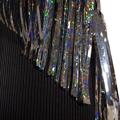 Miniatura 4 de TCDesignerProducts Flecos holográficos, 15 pulgadas x 10 pies, flotador de desfile de vacaciones para interiores y exteriores, decoración brillante