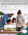 DESLOC B200 Verrou intelligent WiFi, Passerelle incluse, Entrée sans clé par empreinte digitale | Pêne dormant avec clavier rétroéclairé, Contrôle à distance par application, Compatible avec Alexa, Port d'alimentation d'urgence, Batterie de 12 mois, Étanche IP 54