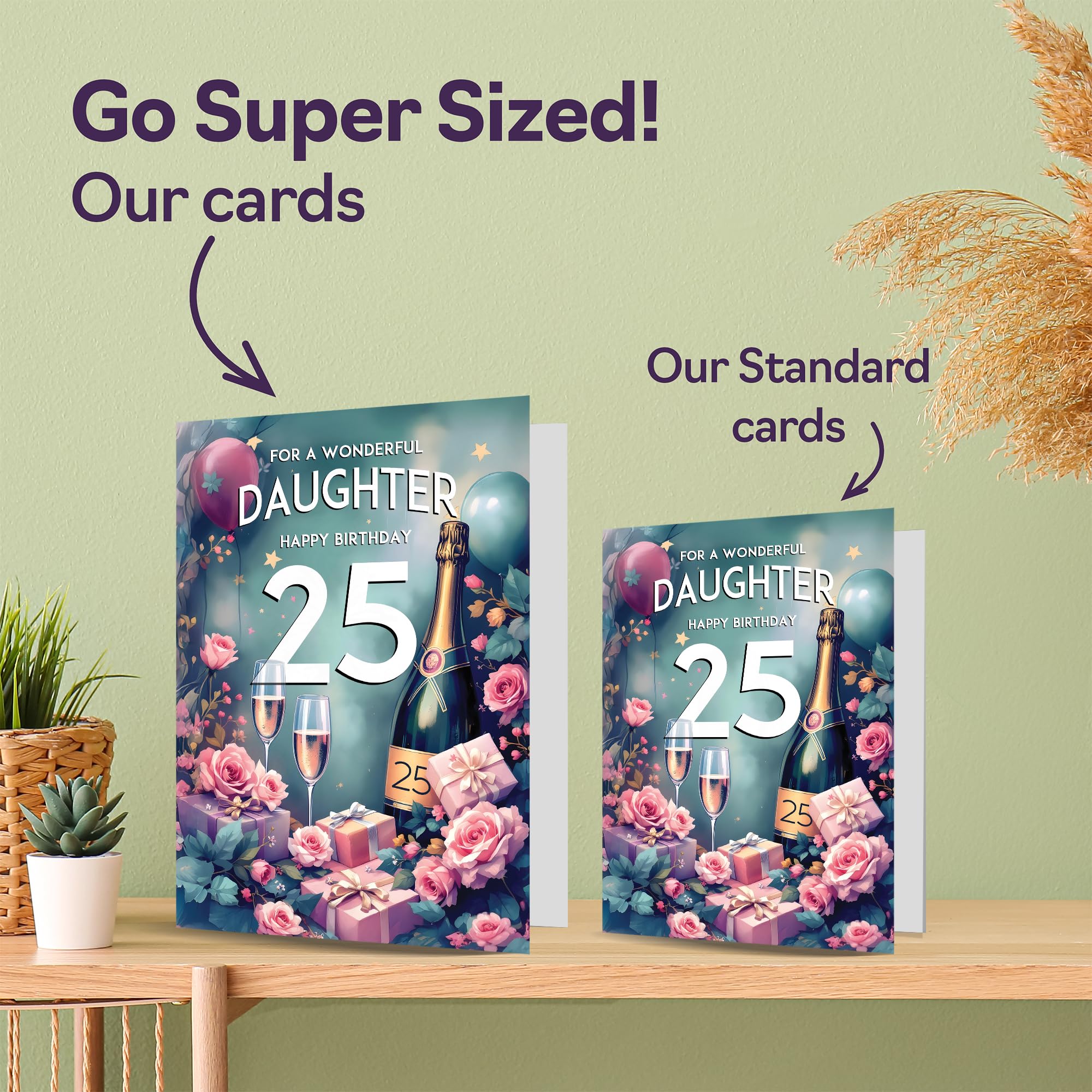 Carte D'anniversaire De Joie De Bouteille De Champagne Rose