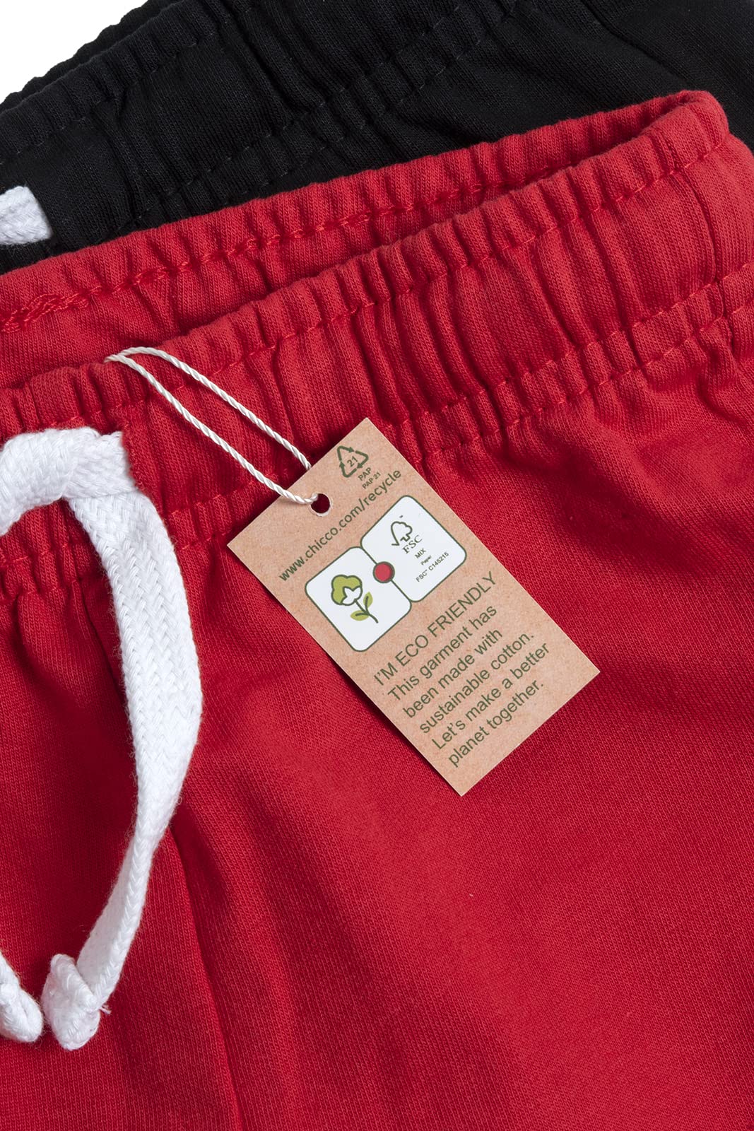 Chicco, Lot de 3 Pantalons Longs pour Enfants 100% en Pur Coton, Designed in Italy