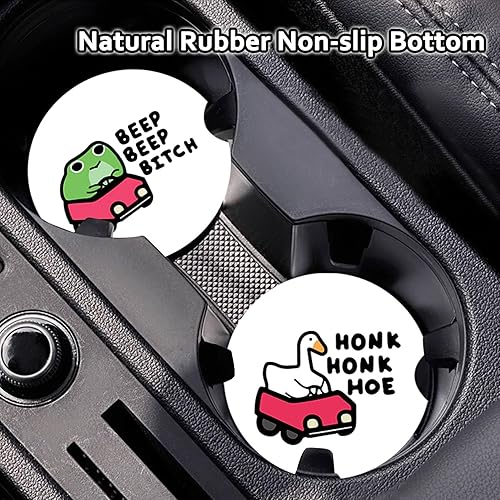 Miniatura 2 de Paquete de 2 posavasos con diseño de Driver Picks The Music, cintas de casete retro, regalos para mujeres y hombres, tapete interior del vehículo,