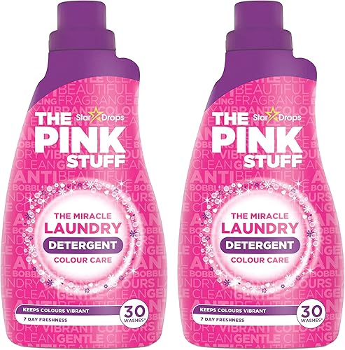 Stardrops - The Pink Stuff - El detergente líquido para el cuidado del color Miracle - Paquete de 2 unidades de 32 onzas