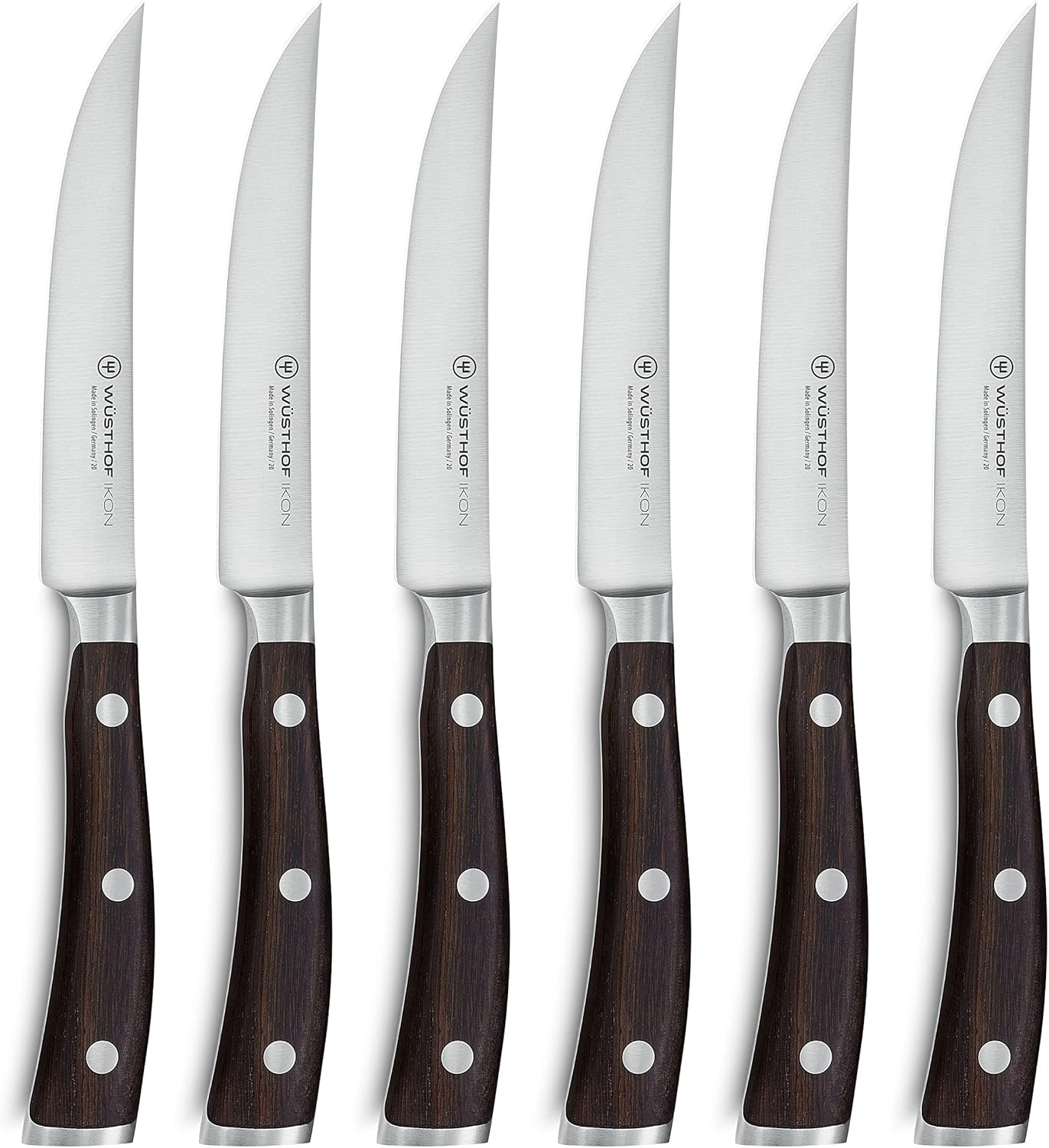 Wusthof IKON Blackwood 6 Piece Steak Knife Set with Case - Image 2