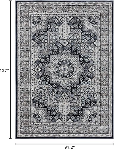 Miniatura 2 de LUXE WEAVERS Alfombra oriental azul marino 8x10