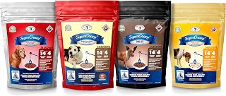 Clear Conscience Pet SuperGravy The Ultimate Gravy Four-Pack - Natural Dog Food Gravy Topper - Hydration Broth Food Mix - Human Grade 14 Scoop Bags, 56 Scoop, 01107