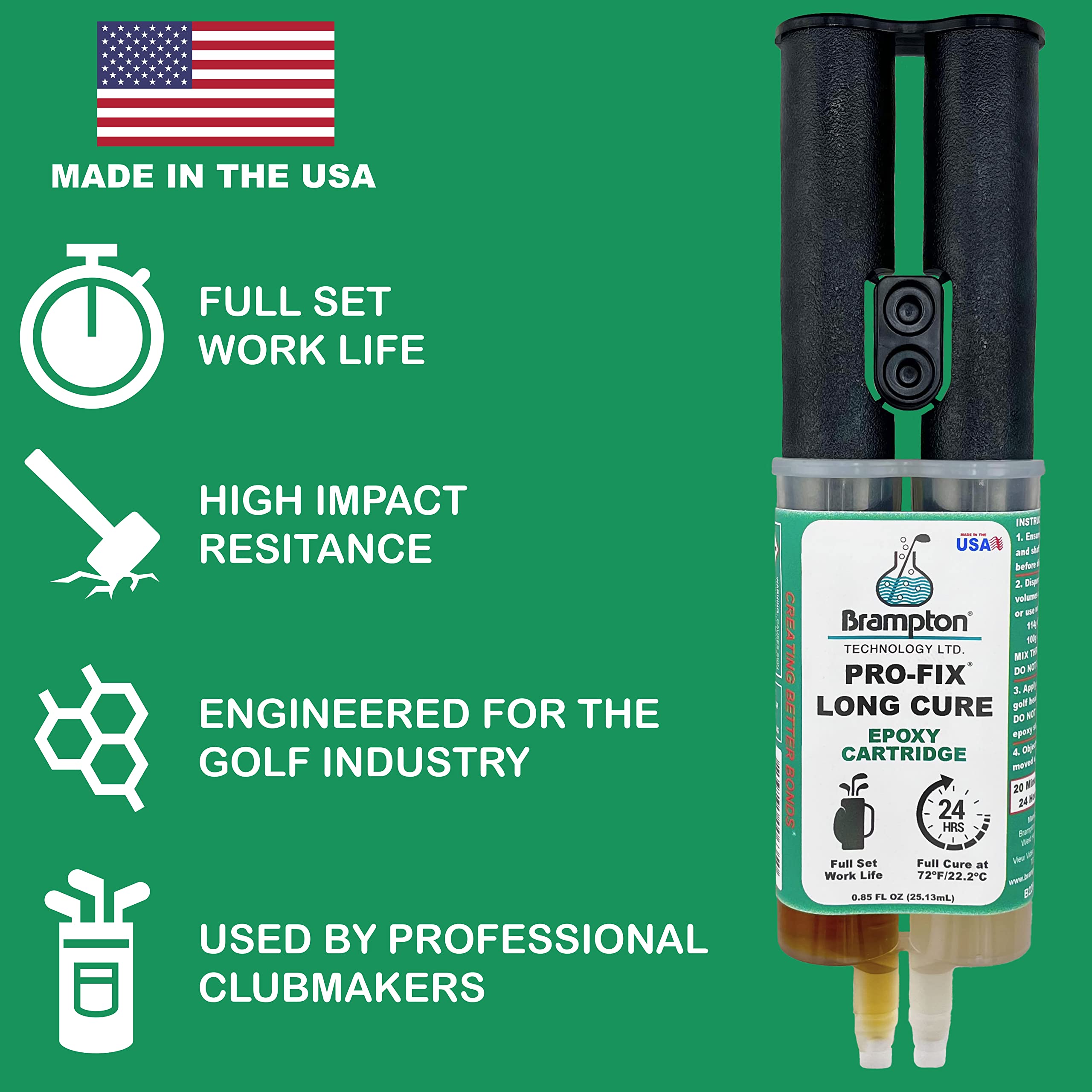 Brampton PROFIX Long Cure Golf Epoxy Full Set Work