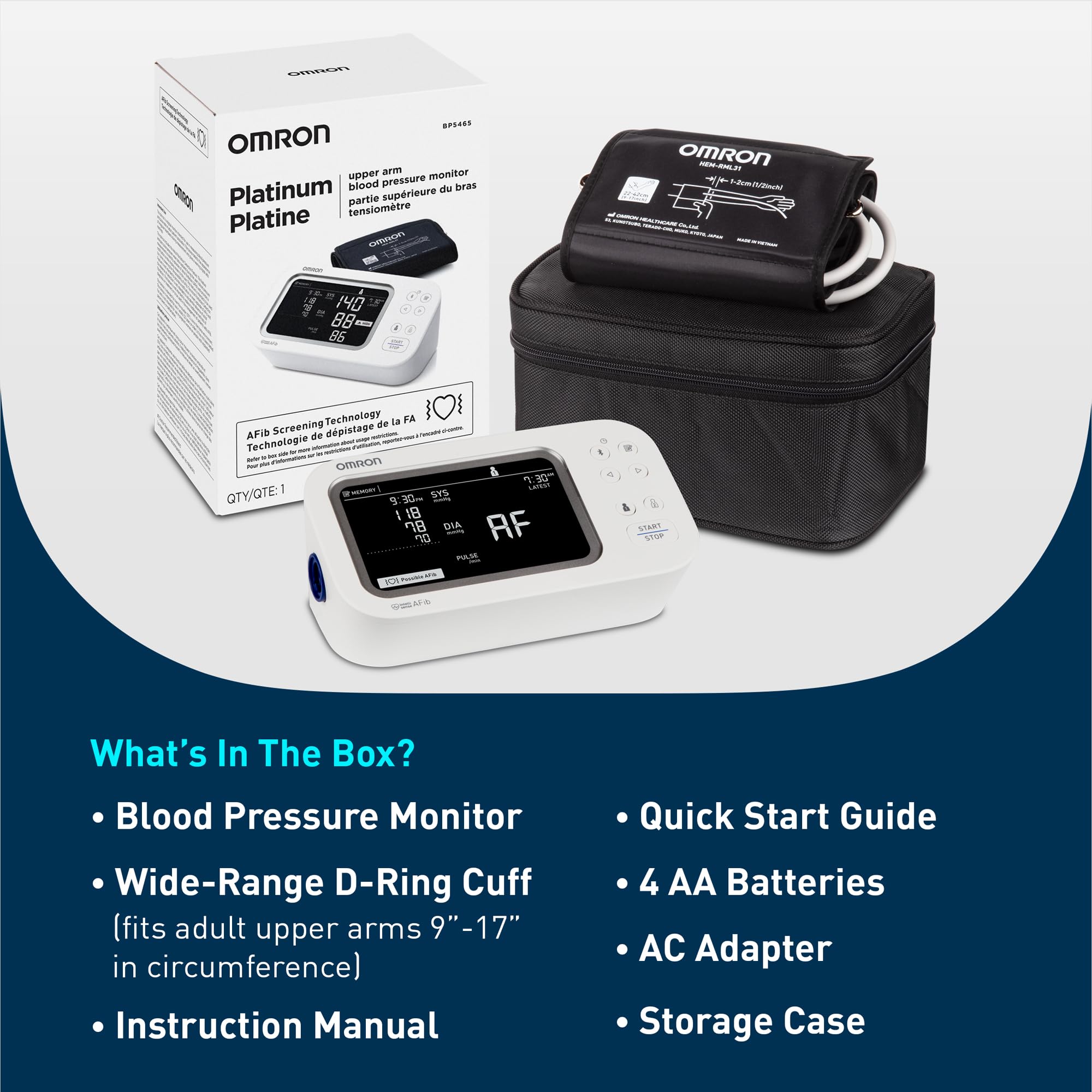 Amazon.com: OMRON Platinum Blood Pressure Monitor for Home Use